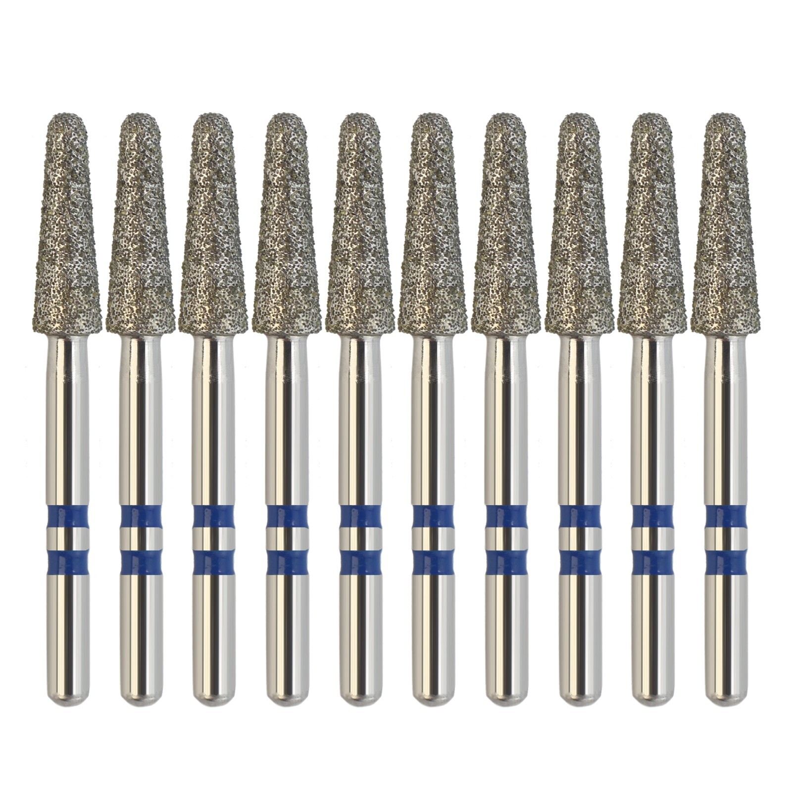 Zirconia Cutting Bur Diamond Round End Taper Medium Grit Z856/025M FG High Speed