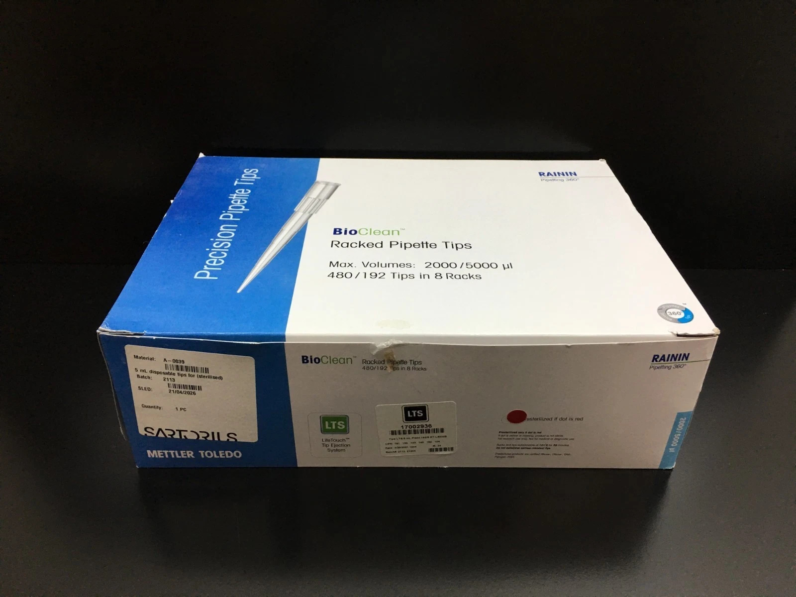 Mettler Toledo Rainin REF 17002936 Pipette Tips LTS 5mL RT-L5000S Lot 4 Packs