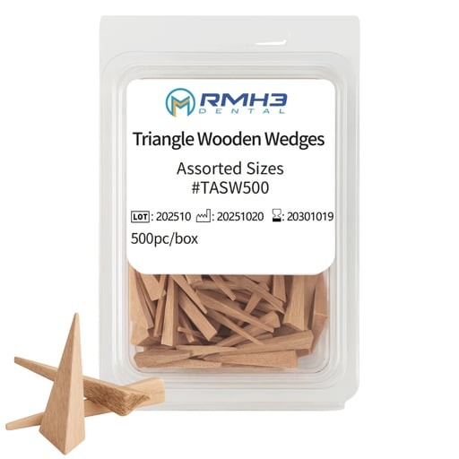 RMH3 Dental Wooden Wedges Assorted, Triangular Shape, 500/Pk