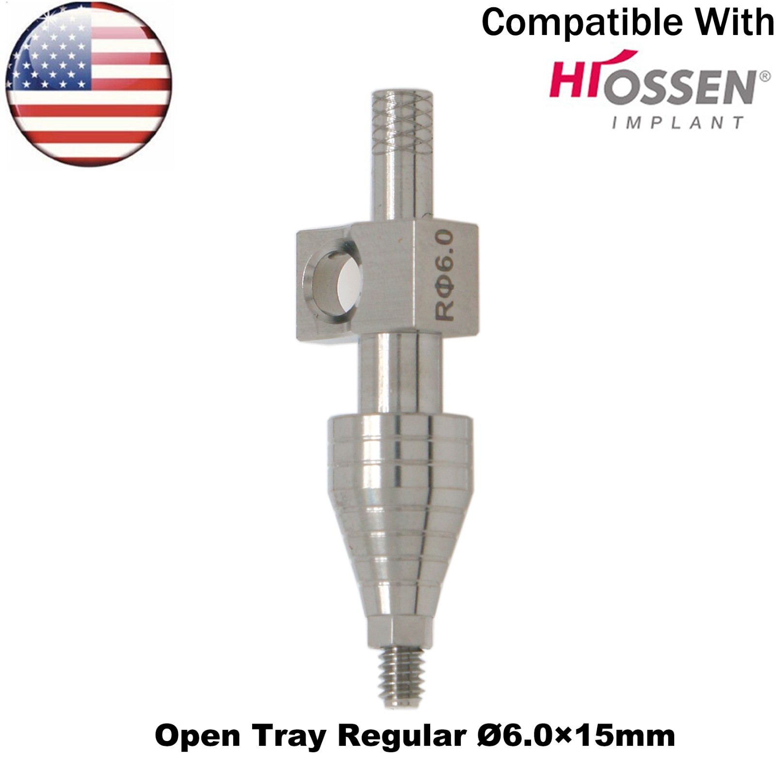 US Dental Transfer Impression Coping Open Tray Lab Analog Fits Hiossen Osstem