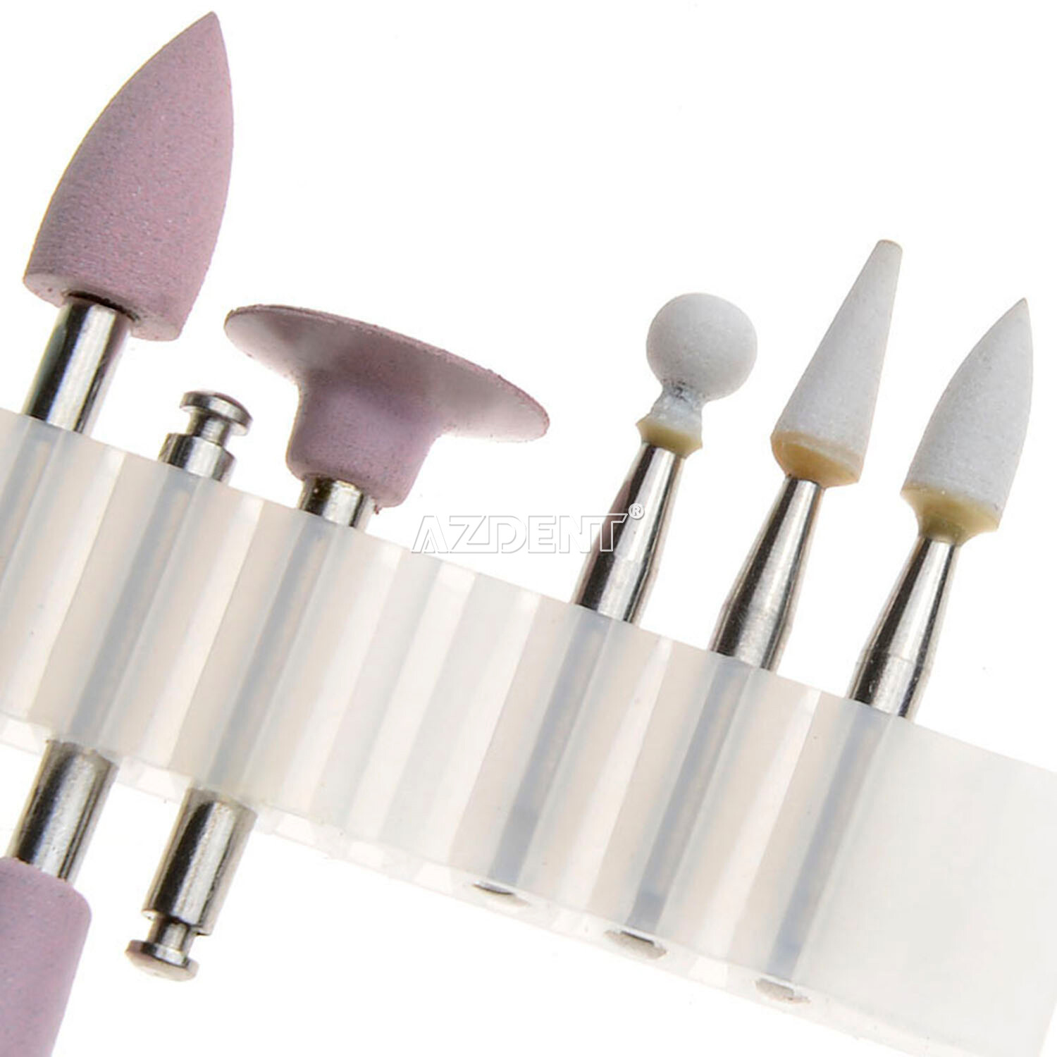 AZDENT Dental Composite Polishing RA Diamond Burs Polisher Resin Brushes Bowl