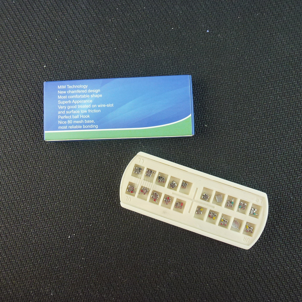 5pk Orthodontic brackets Dental MINI Braces MBT /Roth 022 3/345 hook EASYINSMILE