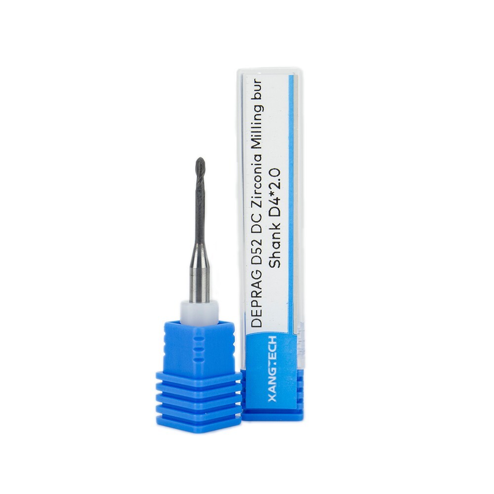 DEPRAG D52 Zirconia Milling Burs Shank D 4mm Cutters 0.6/1.0/2.0mm Tools