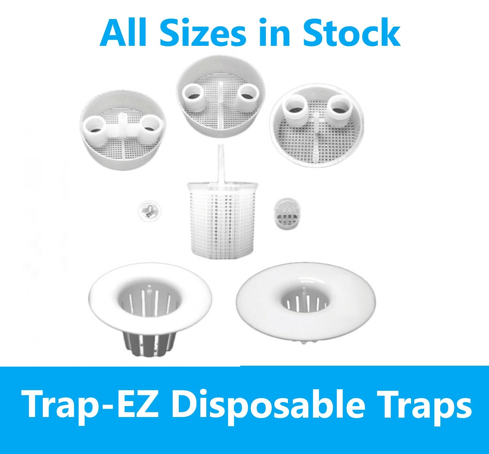 Disposable Evacuation Traps #5509, Diameter 1 1/2″, 144/Box, Fits DCI/Belmont