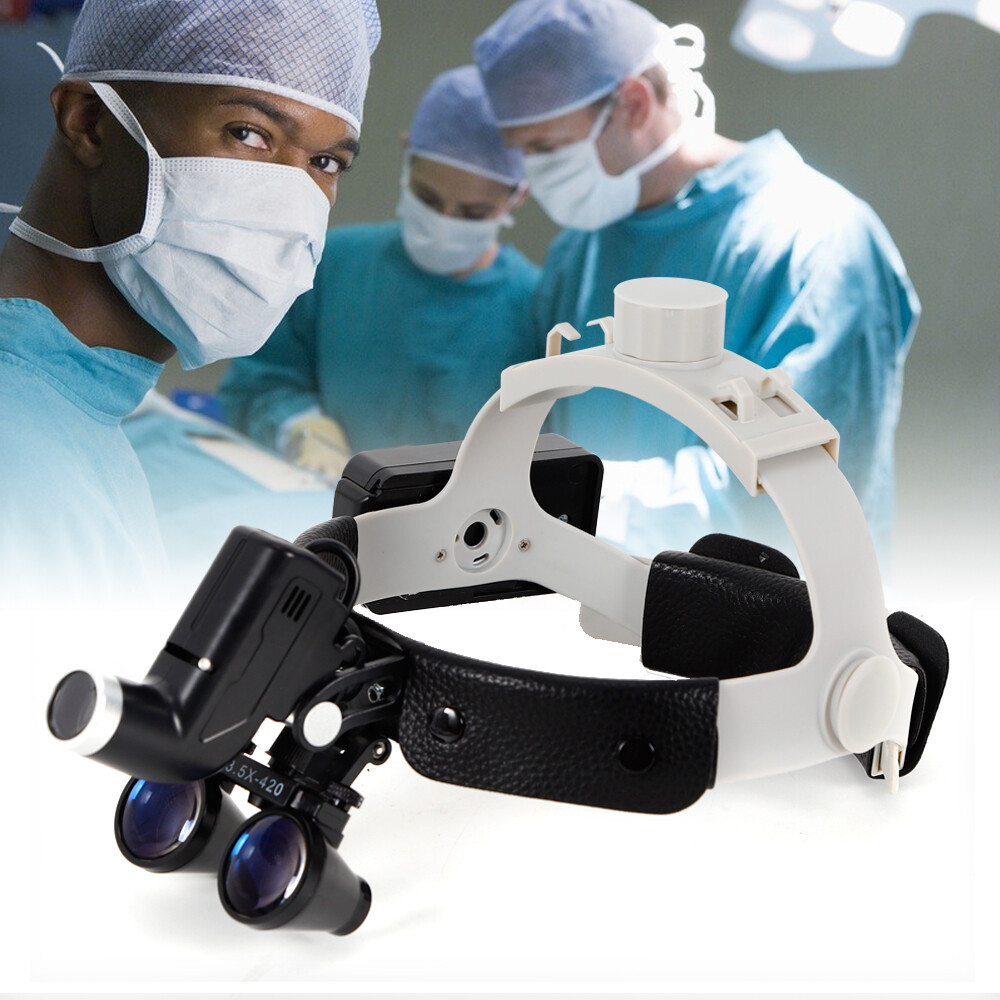 5W Dental Surgical LED Head Light Headband Headlight Good Light Spot ENT White