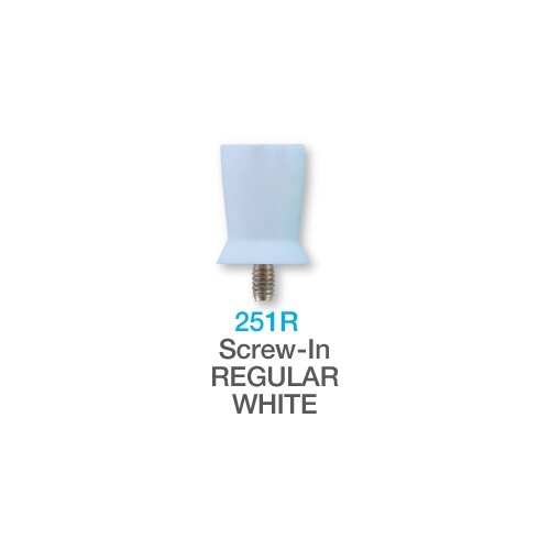 Dental Disposable Prophy Cups Screw 100 pcs Regular White/Blue