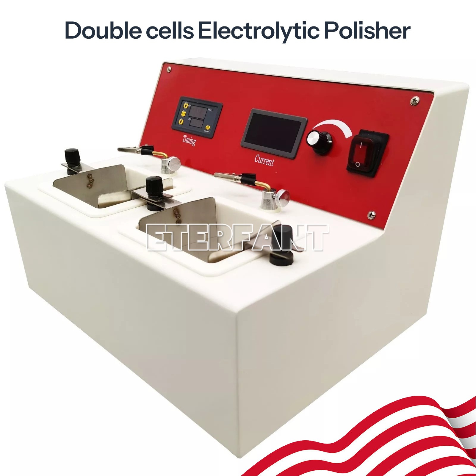 Dental Lab Electrolytic Polishing Machine with Positive Swing Function/Two Cells