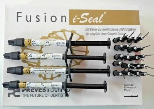 PREVEST DENPRO FUSION I-SEAL LIGHT CURING GIC DENTAL CEMENT LINER FREE SHIP