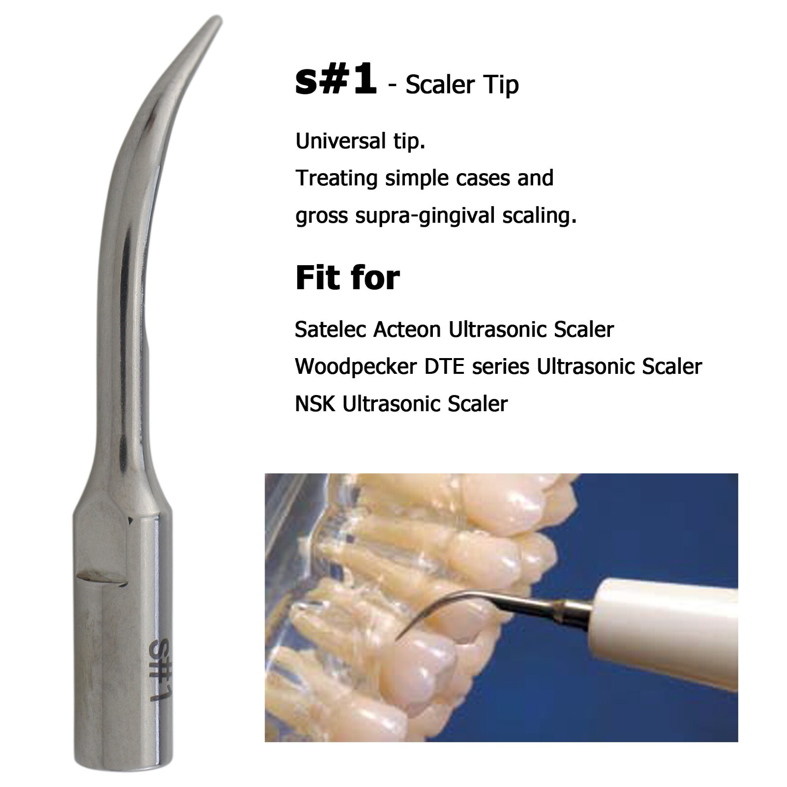 Woodpecker DTE Ultrasonic Scaler HD-7L LED Handpiece ACTEON Piezo Tips DTE-V2 V3