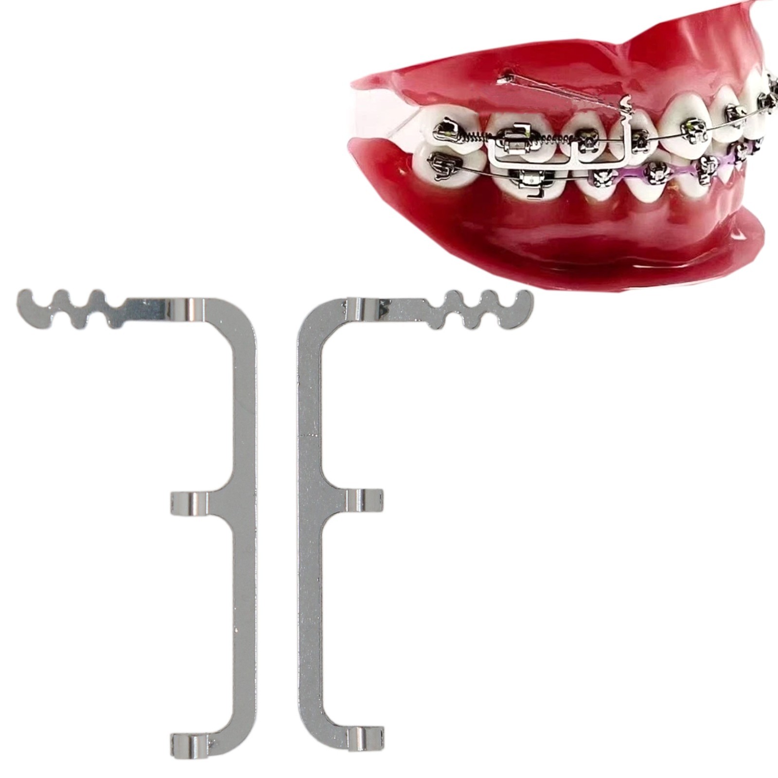Dental Ortho Appliance 2G Molar Pusher Lingual Button Traction Hook Braces Band