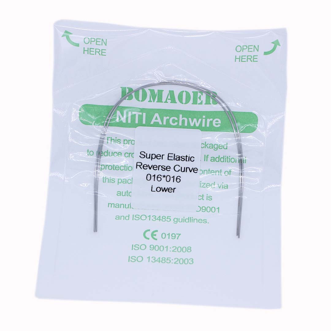 5×Dental Orthodontic Niti Rectangular Arch Wires Reverse Curve 16×16 Lower