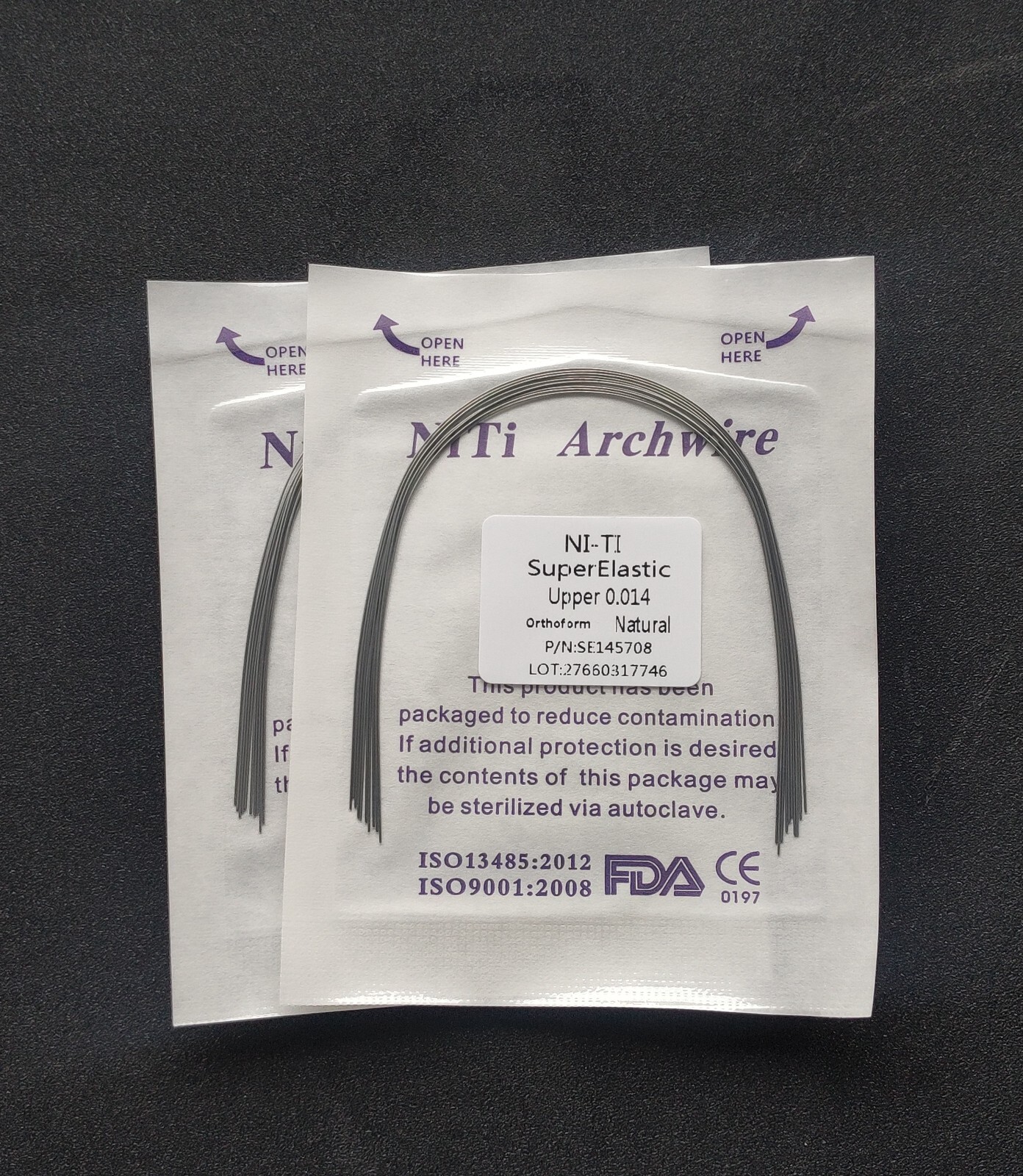 50Packs Dental Orthodontic Super Elastic NITI Arch Wire Round Oval Ovoid/Natural