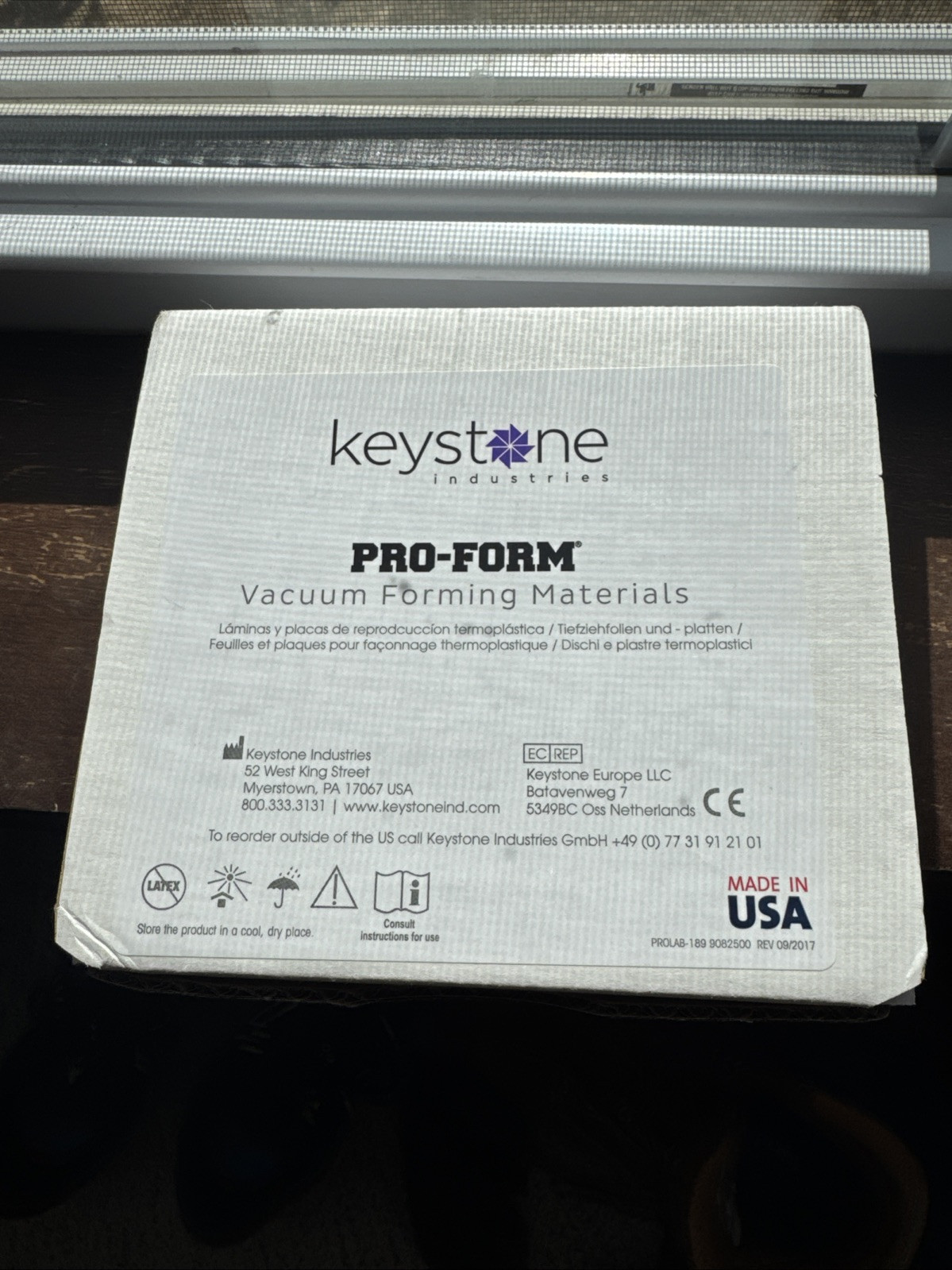 KEYSTONE PROFORM .040 SOFT EVA TRAY MATERIAL 5″ X 5″ – 25/PK 9596980