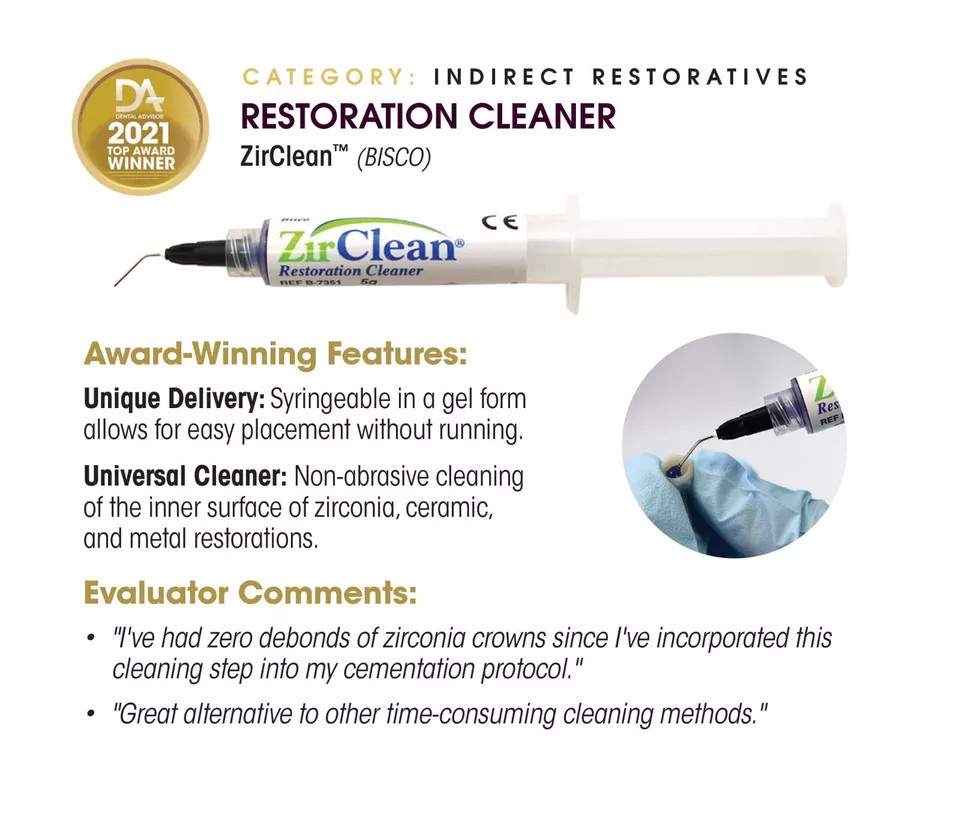 Bisco ZirClean Zirconia Cleaning Agent Cleaning of Bonding Surfaces 5g Free Ship