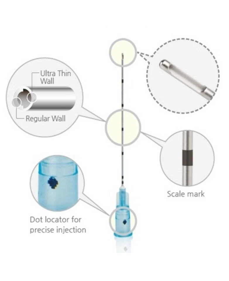 High Quality Disposable Micro Puncture Cannula with Blunt-tip 21G22G23G25G27G30G