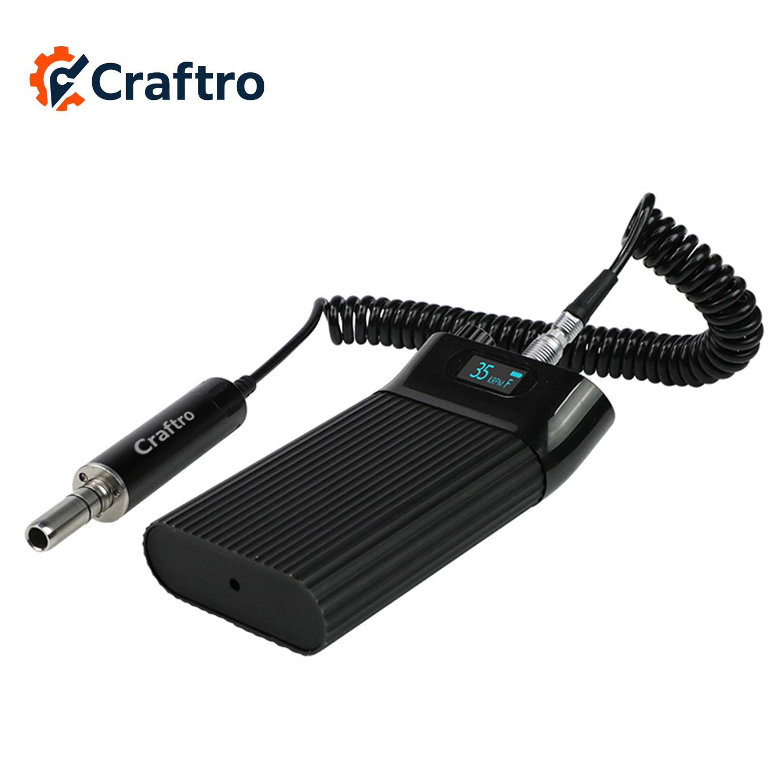 Craftro 35K RPM Dental Lab Portable Brushless Micromotor 3/32” E-type Handpiece