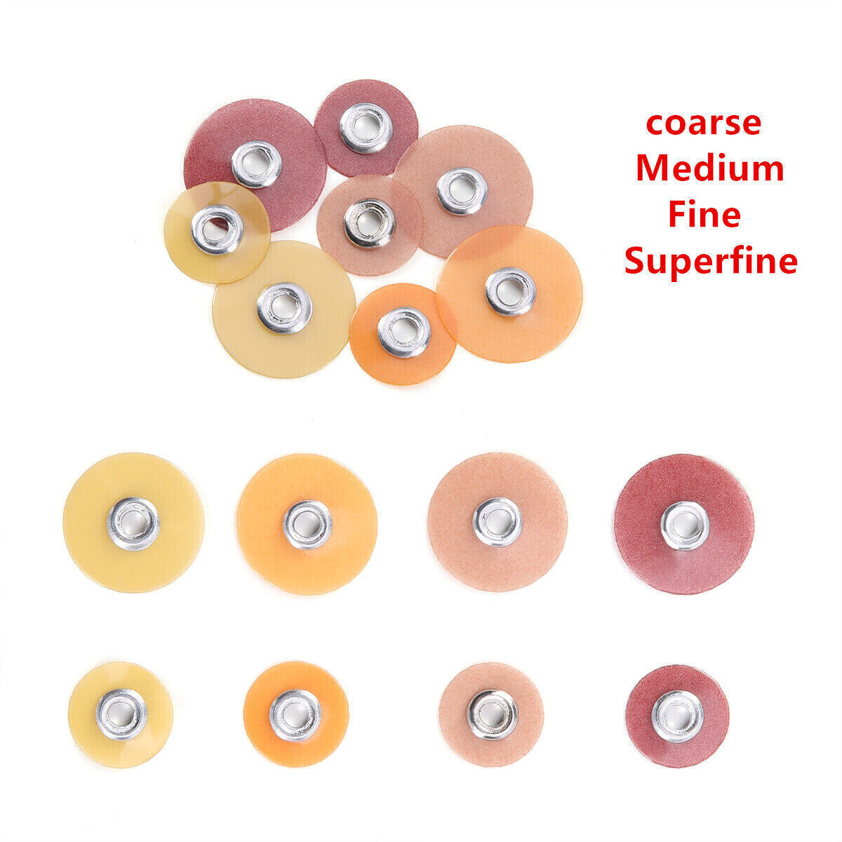 5Packs Dental SOFLEX Composite Finishing Polishing Discs 9.5mm Fine 50pcs/pack