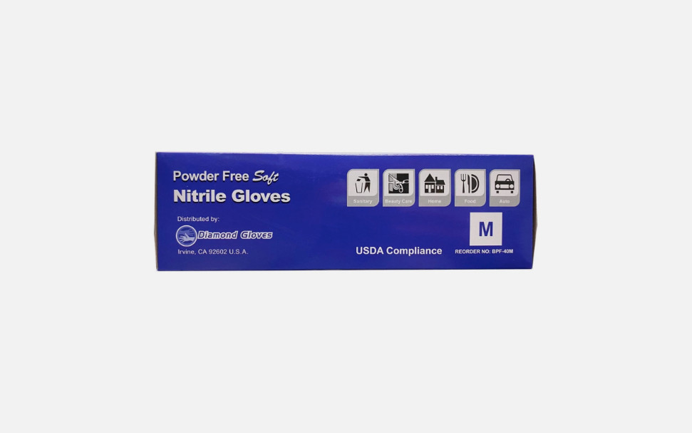 Advance Nitrile Exam Gloves 4mil, Blue 1000 Pieces New (S M L XL)