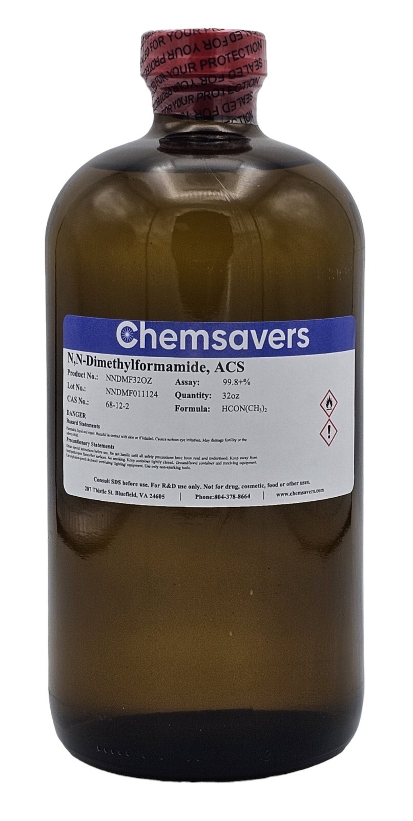 N,N-Dimethylformamide, ACS, 99.8+%, 32oz