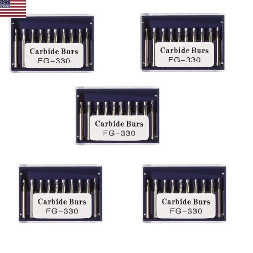 1-10 packs Dental Tungsten steel Carbide Steel Burs Bur FG-330 19mm USA