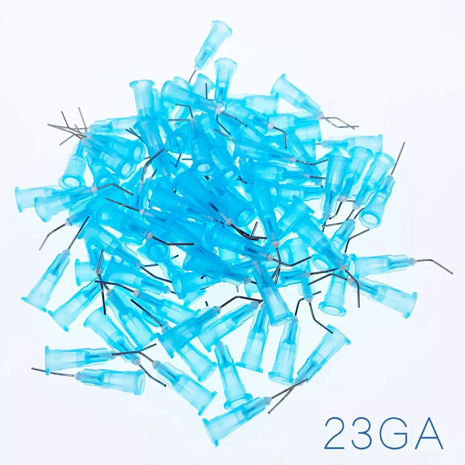 100Pcs Dental Composite 18-25G Irrigation Pre Bent Needle Dispensing Syringe