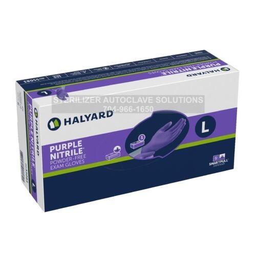 BOX of 100 LARGE Halyard Purple Nitrile Exam Gloves 55083