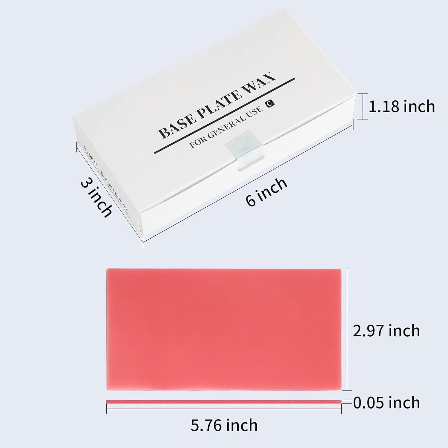 20PCS Dental Wax Sheets for Modeling and Denture Applications – Odorless