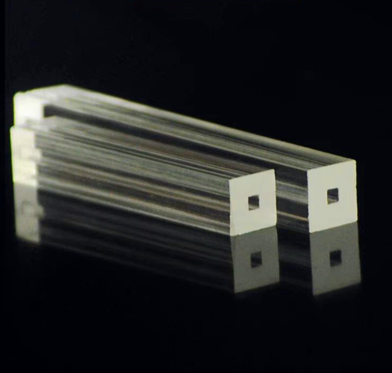 Quartz Glass Square Tube Capillary Pipe for Laboratory Use,Can Be Customized