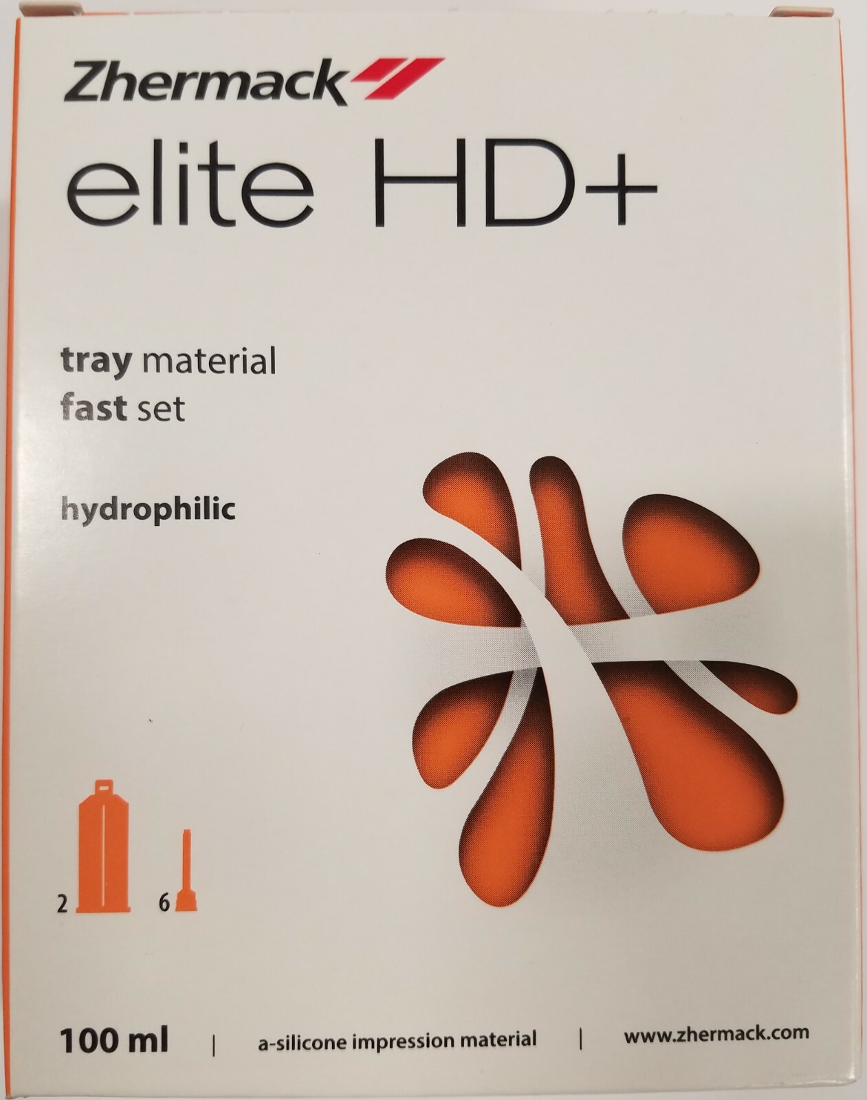 *1-Pack* Zhermack Elite HD+ 100mL Tray Material Fast Set Heavy-Body C202032