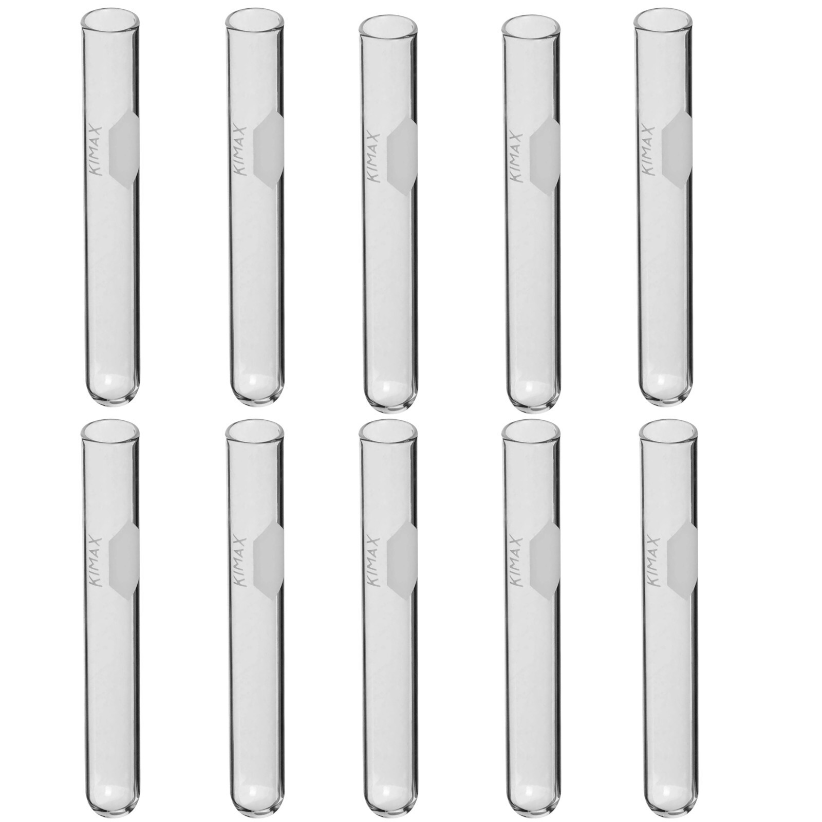Kimble Kimax 45048-20150 Borosilicate Culture Tube 36mL 20 x 150 mm, USA, 10 Pcs