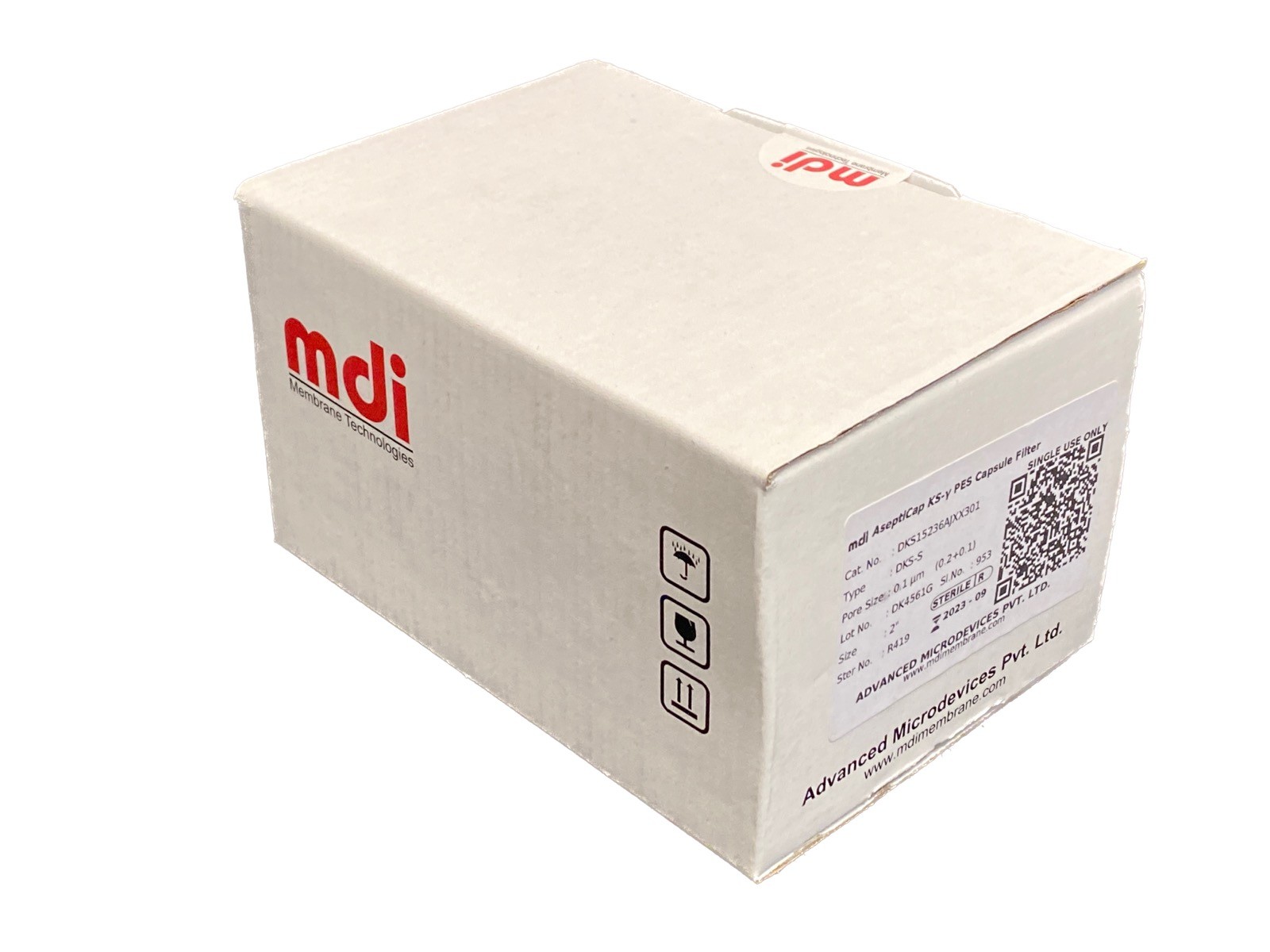 Advanced Microdevices MDI 2” AseptiCap KS-y PES Capsule Filter DKS15236AJXX301