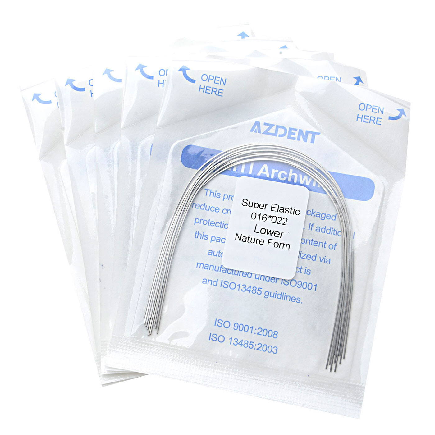 AZDENT Dental Orthodontic Super Elastic Niti Nature Form Rectangular Arch Wires