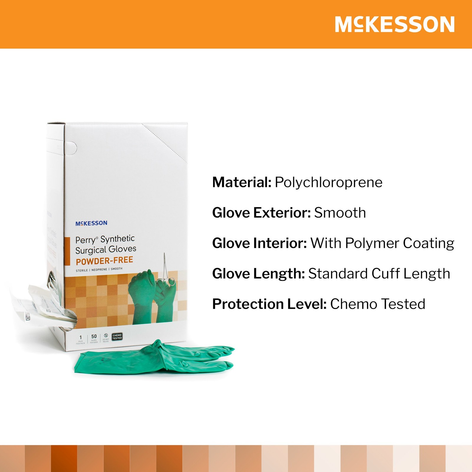 McKesson Polychloroprene Surgical Glove – 50 per Box