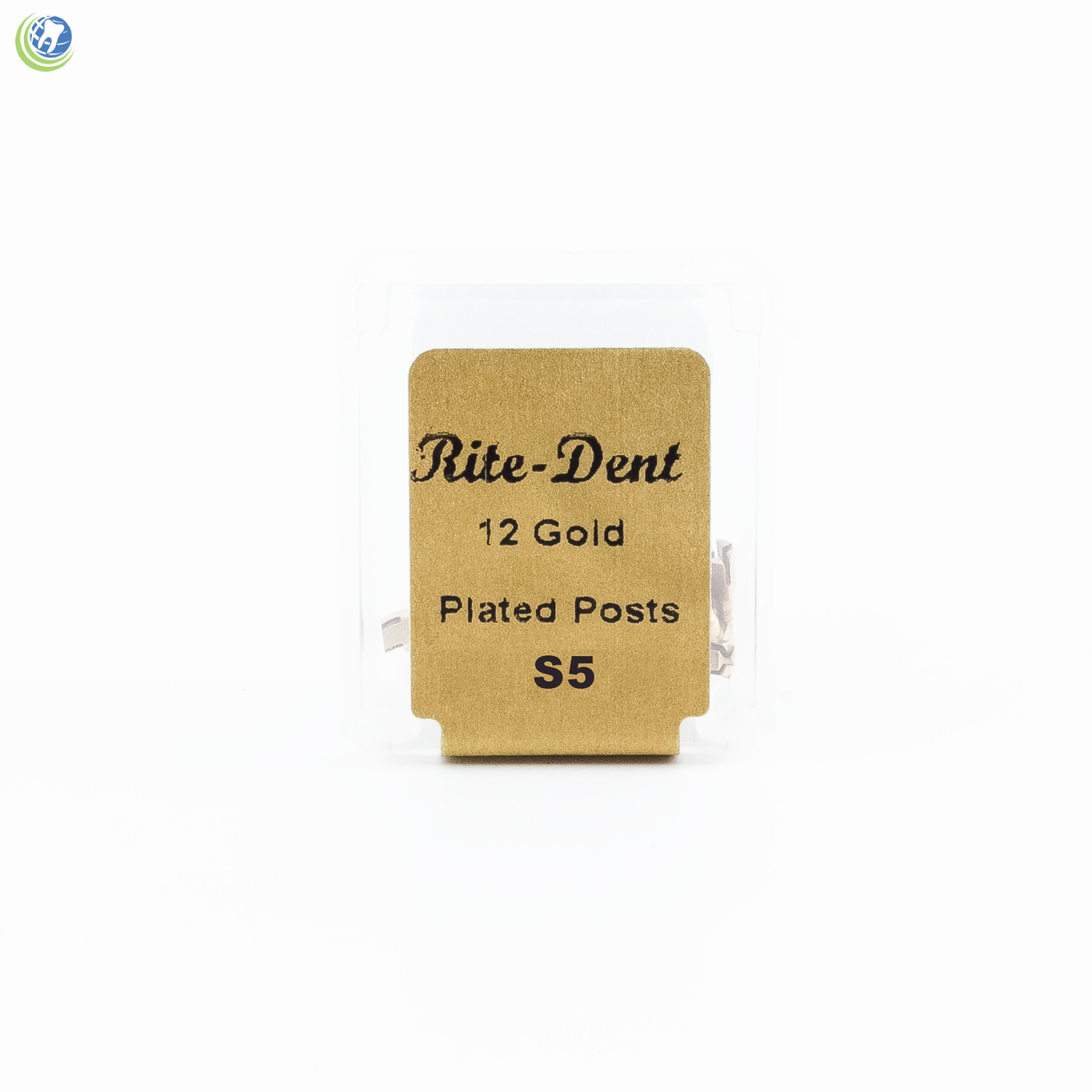 Dental Gold Plated Screw Posts Conical Cross Head Refill Size Short 5 S5 12/Box