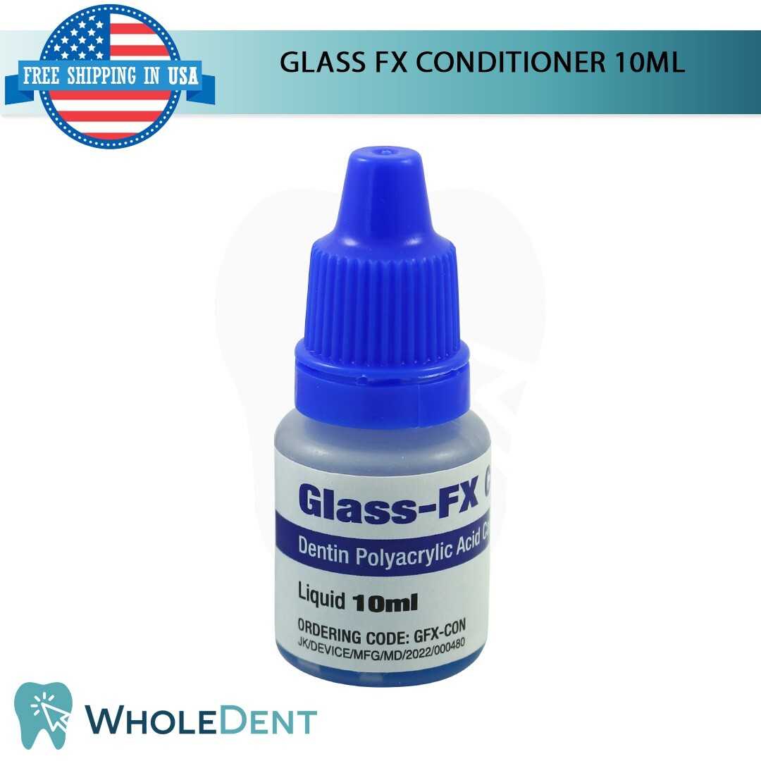 Glass FX Dentin Conditioner 10ml 10% Polyacrylic Acid Based Long-Lasting Result