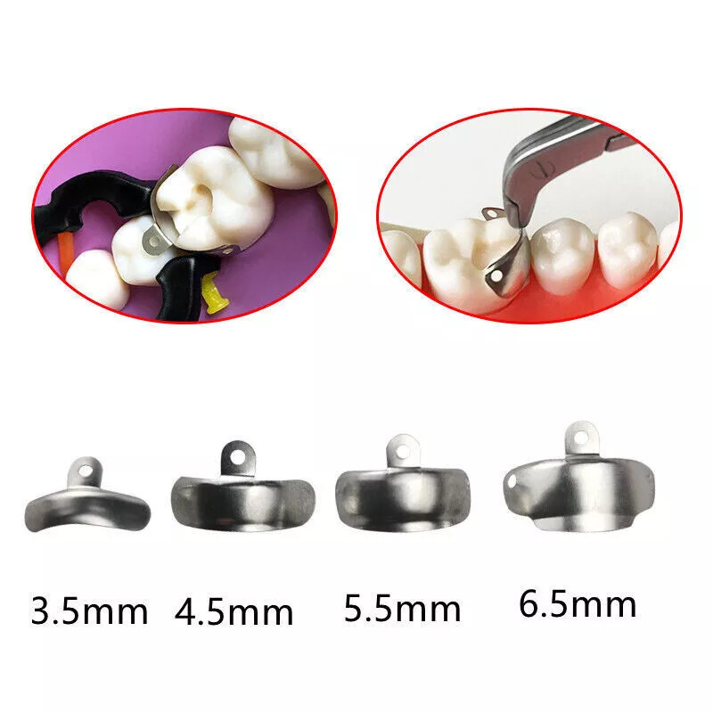 Dental Matrix Bands Ring Sectional Matrix System Clamp Plastic Tulwar Wedges Set