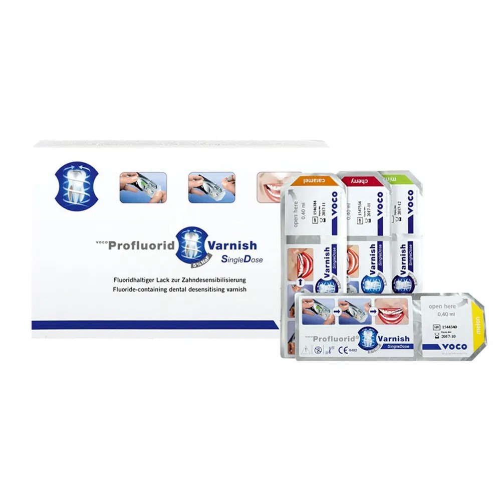 Voco Profluorid Varnish 48 Single Doses (Cherry,Melon,Caramel,Mint) Fast Ship