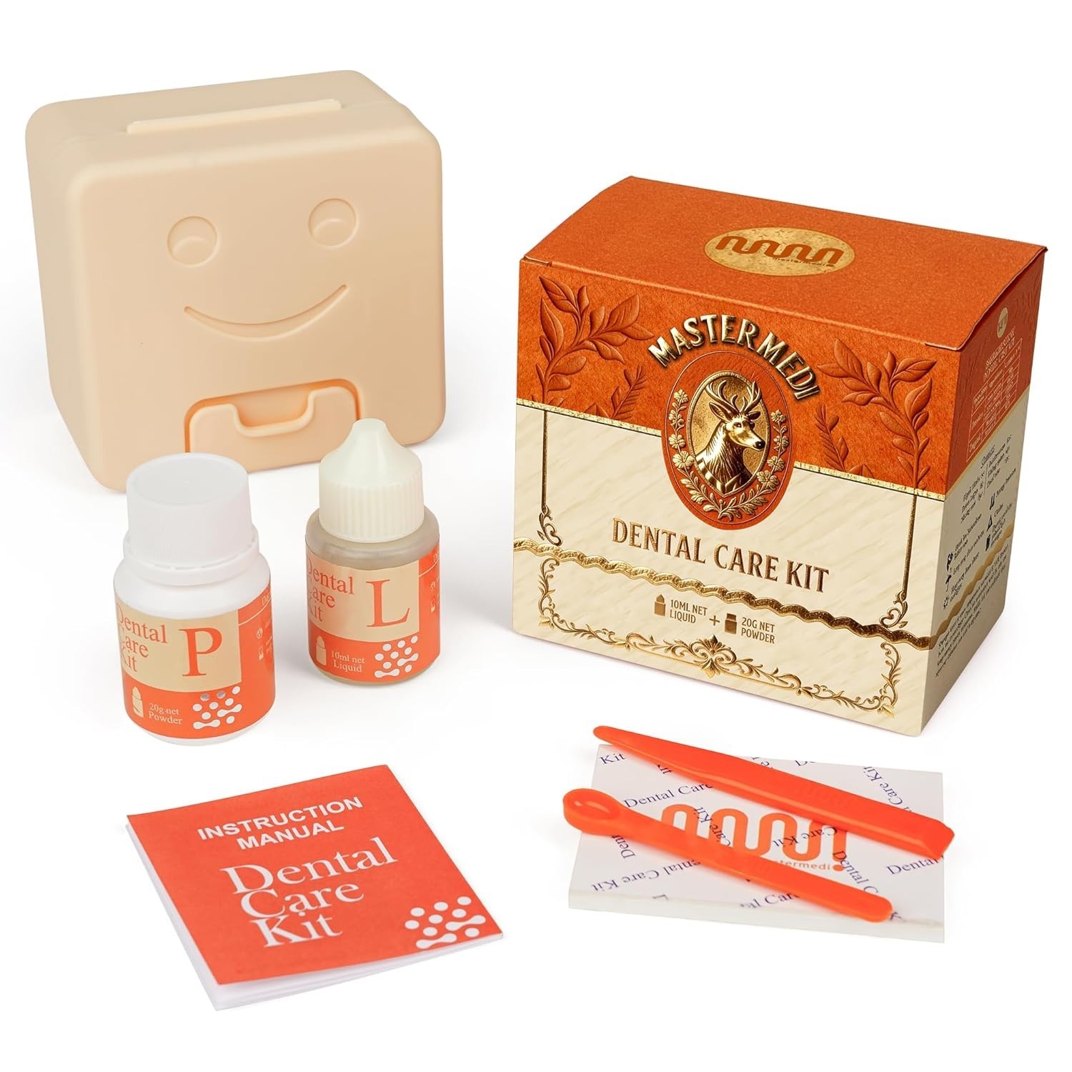 Comprehensive Tooth Filling Kit for Crowns & Bridges – Self-Curing Adhesive