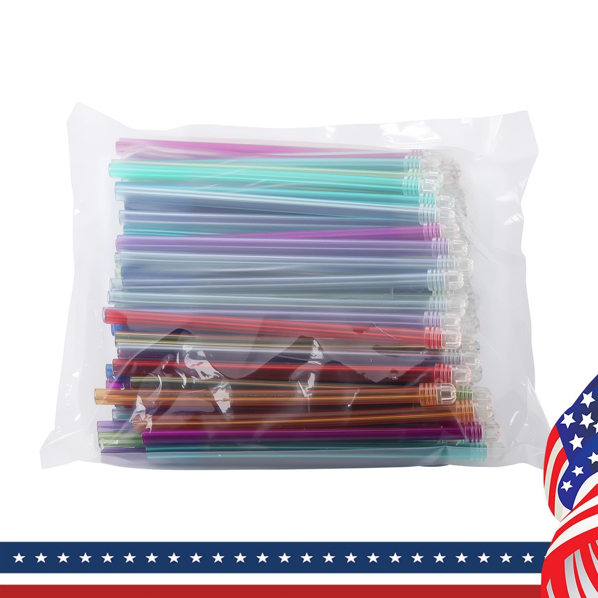 500PCS Ejectores de saliva dental Puntas claras Colores variados Disposable