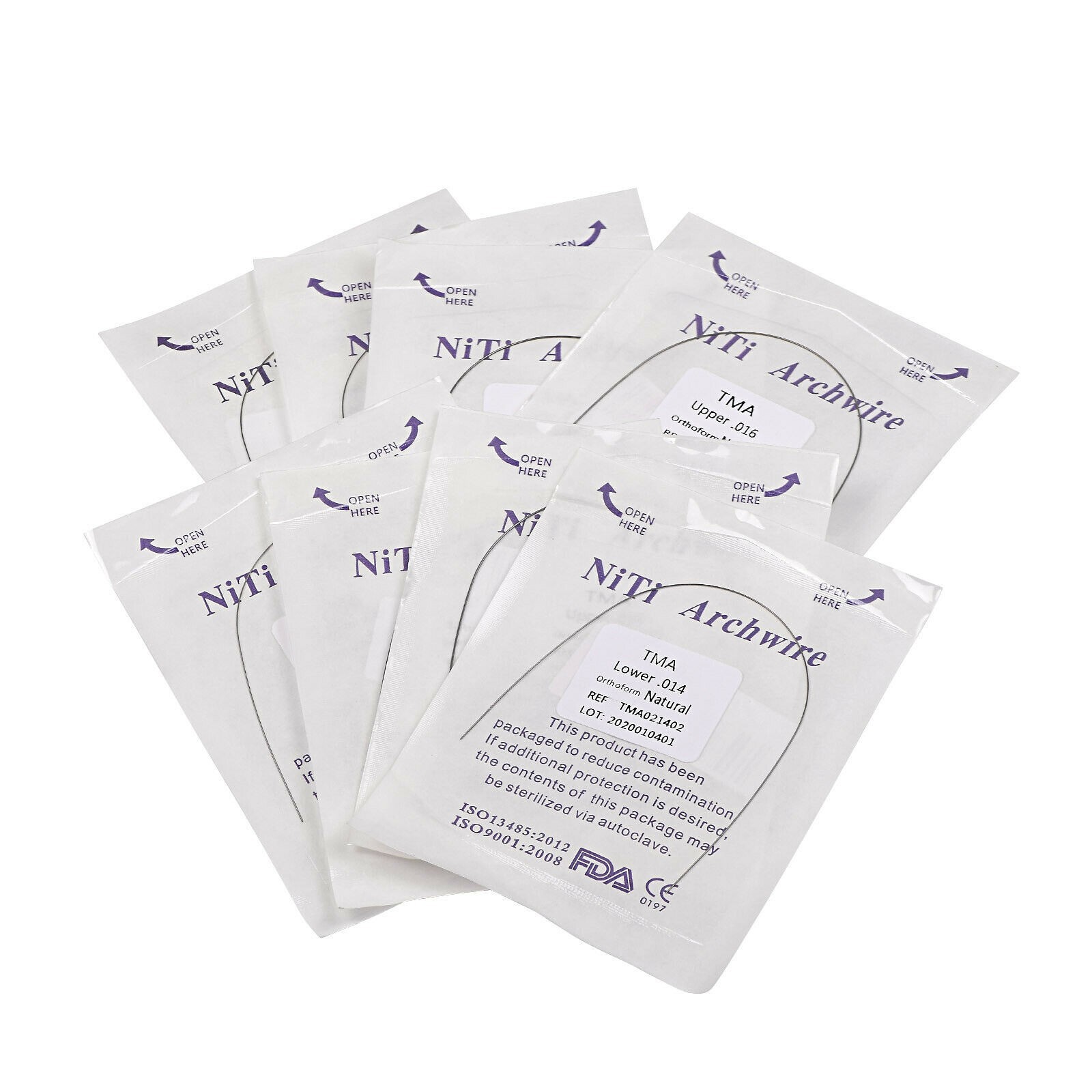 Dental Orthodontic Ti-Mo Alloy TMA Beta Arch Wire Titanium Molybdenum Rectangula