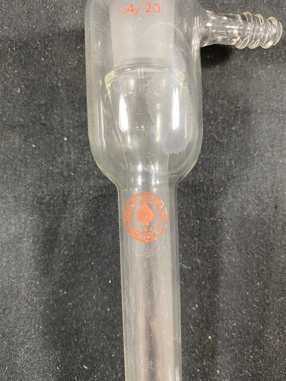 ACE GLASS Glass 120mm Jacket Length 14/20 Joint West Jacketed Condenser 9299-08