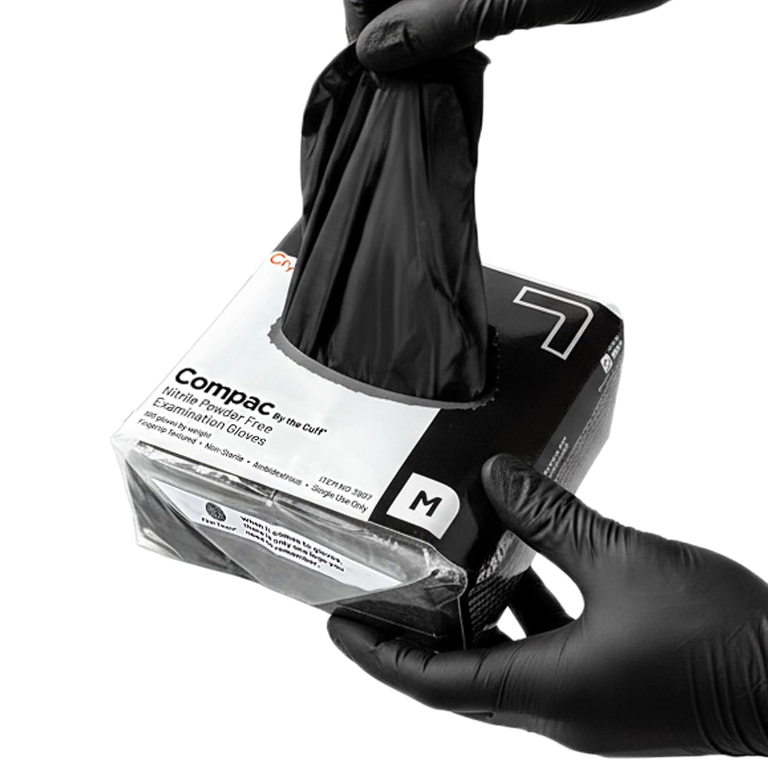 Disposable Latex Free Powder Free Food Service Black Nitrile Gloves Cranberry