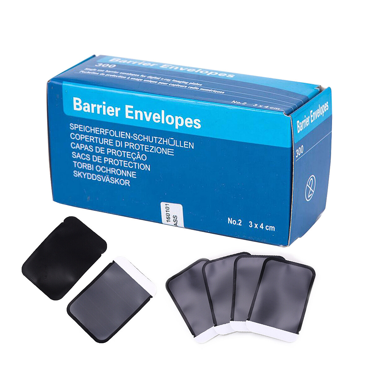 10Kits Dental Barrier Envelopes SIZE #2 for X-Ray ScanX Phosphor Plates 3000PCS
