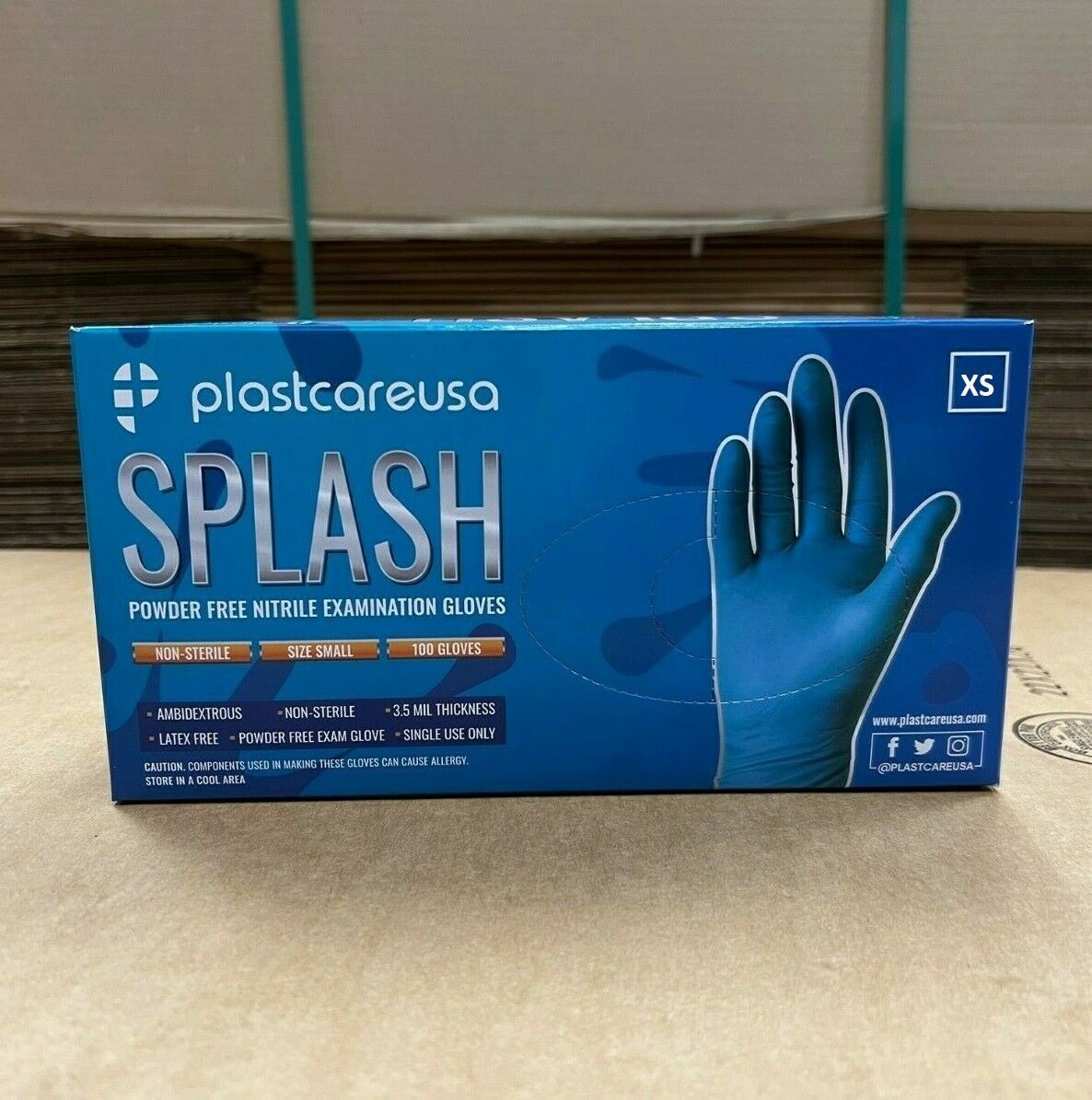 2000 XS Extra Small Blue Nitrile Exam Medical Gloves (Latex & Powder Free)