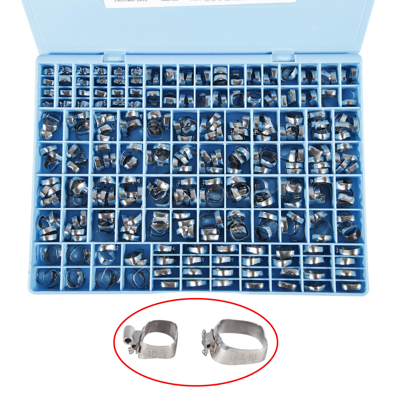 340PCS Dent Orthodontic 1st Molar Bands Convertible Roth/MBT 022 Buccal Tube