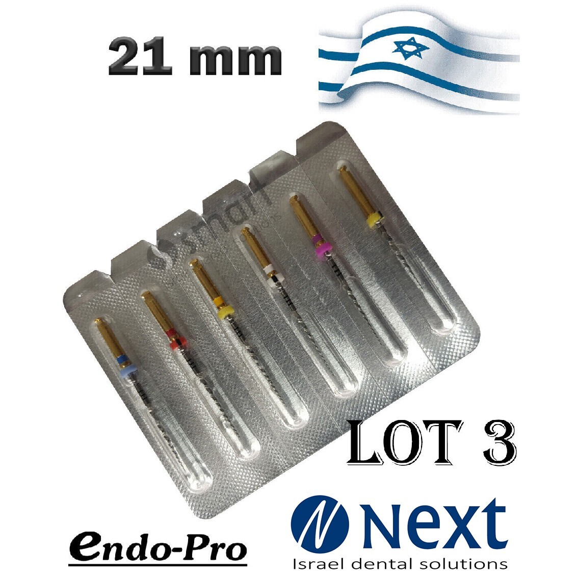 LOTx3 Dental NiTi Super File Universal tapered Set Root Canal rotary 21 mm ENDO