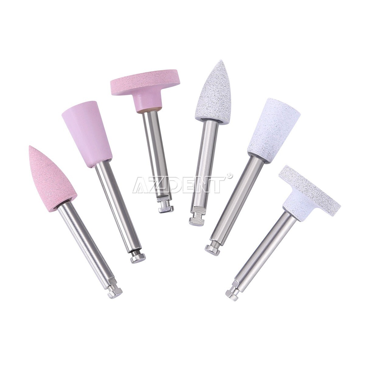 60pcs Dental RA Pulido Fresas Cepillos Pulidor de silicona / Pelo de cabra/cuero
