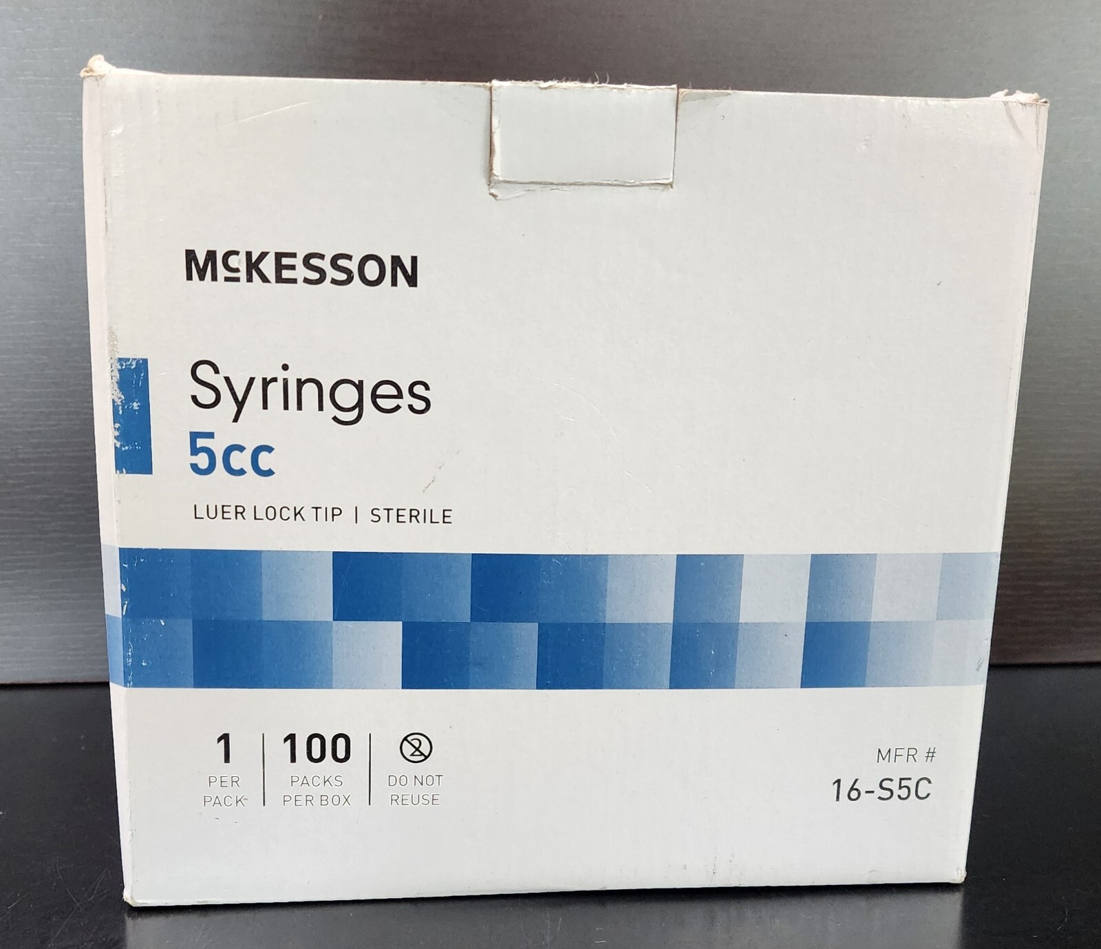 McKesson Syringes 5cc Luer Lock 16-S5C, Pack of 100 Brand New