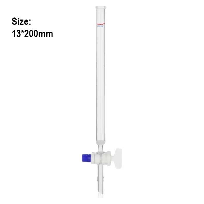 13*200mm Glass Chromatography Columns Chemistry Lab Supply w/ Ordinary Opening