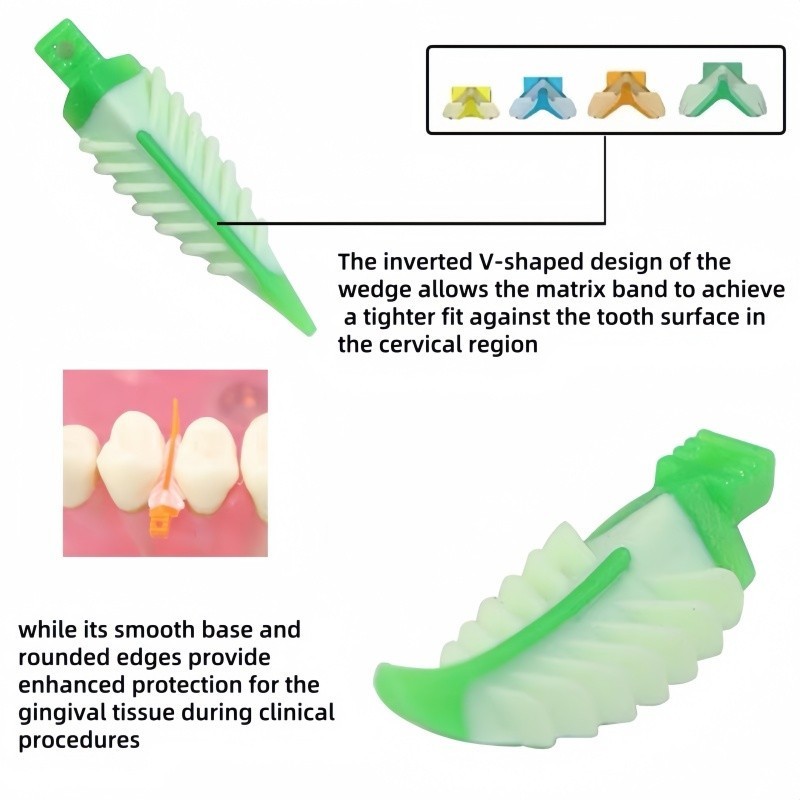 Dental Endo Composite Wedge Strata Wedges Soft Cervical Seal Diastema Matrix